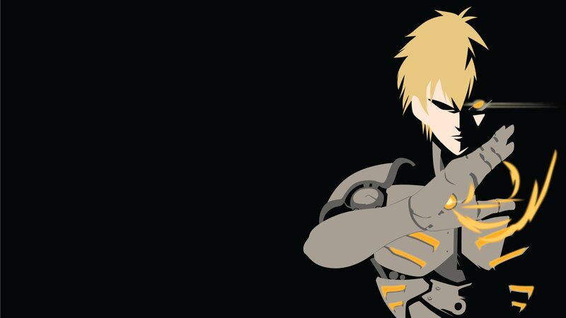Blonde Anime Character — Black, Dramatic, Armor