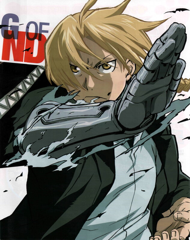 Blonde Anime Character — Black, Dramatic, Manga
