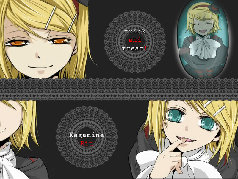 Blonde Anime Character — Black, Playful