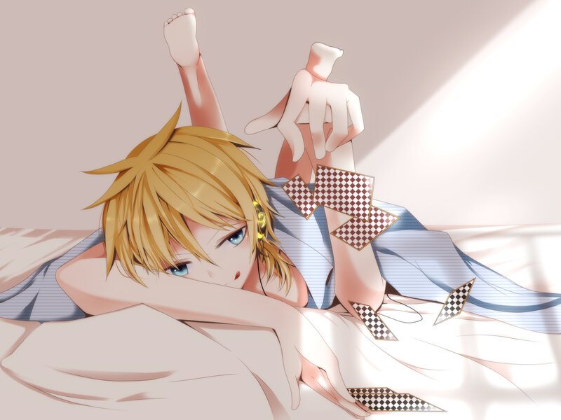 Blonde Anime Character — Blue, Calm, Morning