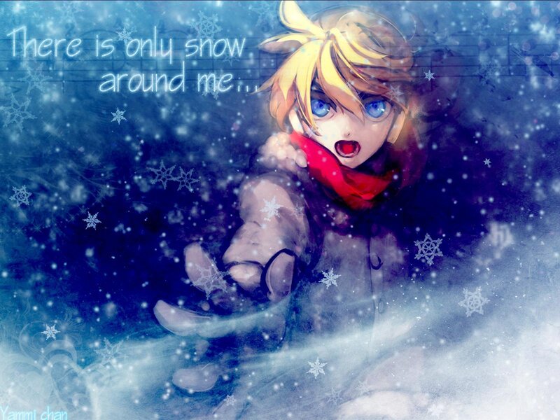 Blonde Anime Character — Blue, Cold, Dramatic