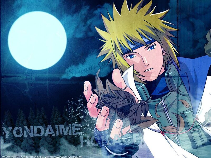 Blonde Anime Character — Blue, Dramatic, Night, Moon, Forest