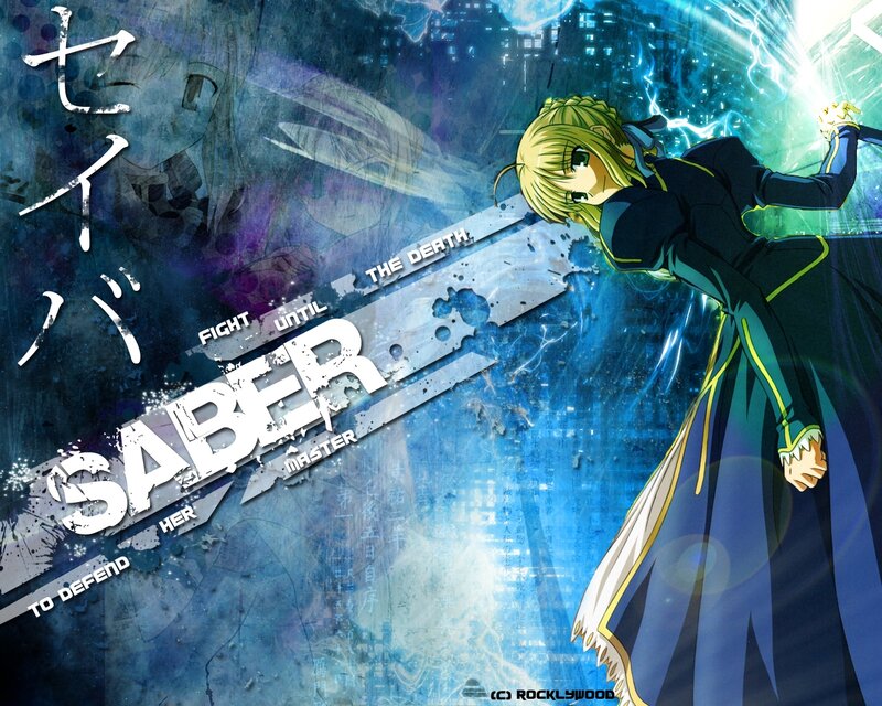 Blonde Anime Character — Blue, Dramatic, Night, Sword, Cityscape