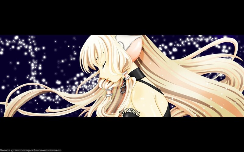 Blonde Anime Character — Blue, Dramatic, Night