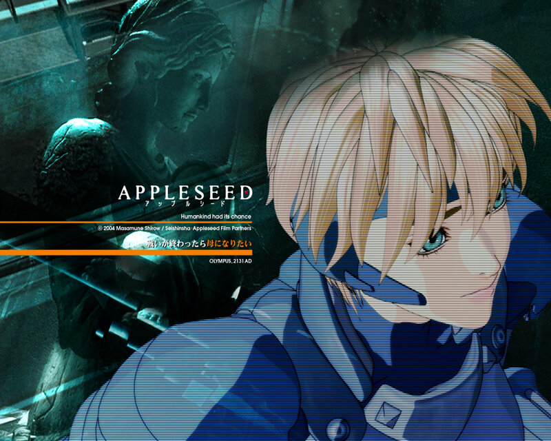Blonde Anime Character — Blue, Dramatic, Statue