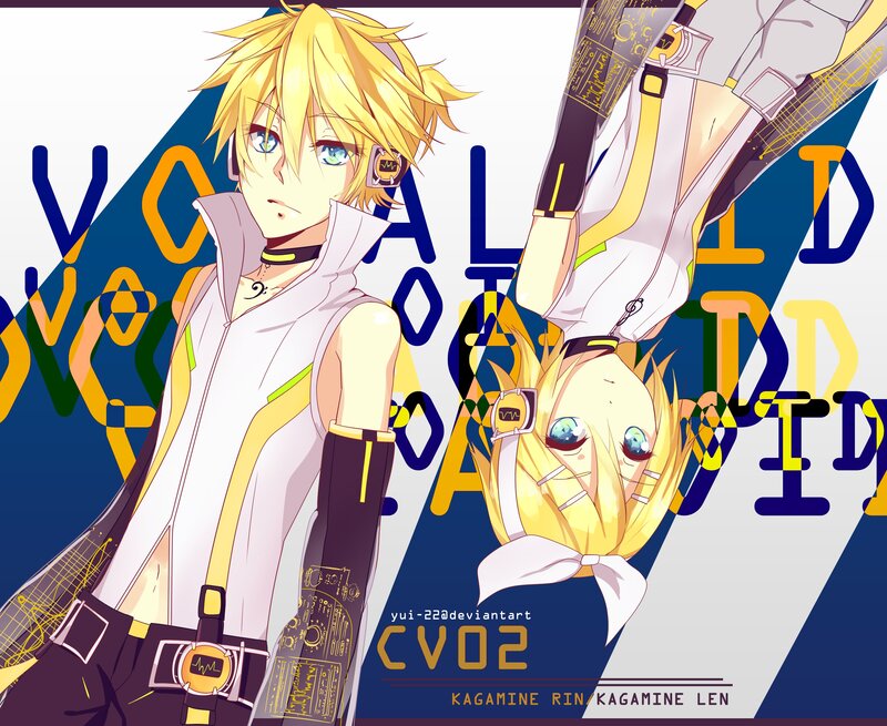 Blonde Anime Character — Blue, Dynamic, Text