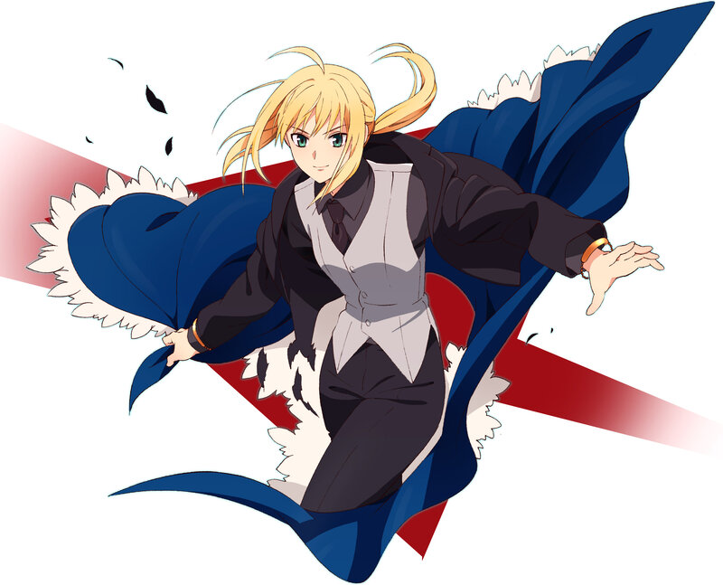 Blonde Anime Character — Blue, Dynamic
