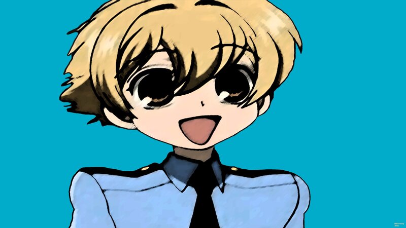 Blonde Anime Character — Blue, Happy