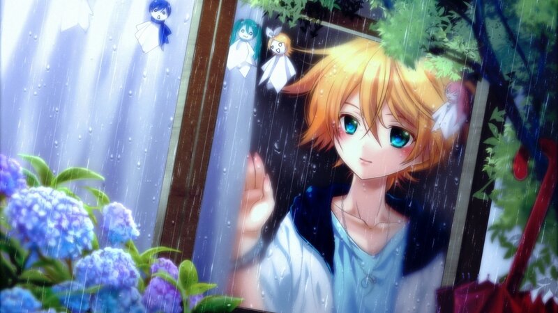 Blonde Anime Character — Blue, Melancholic