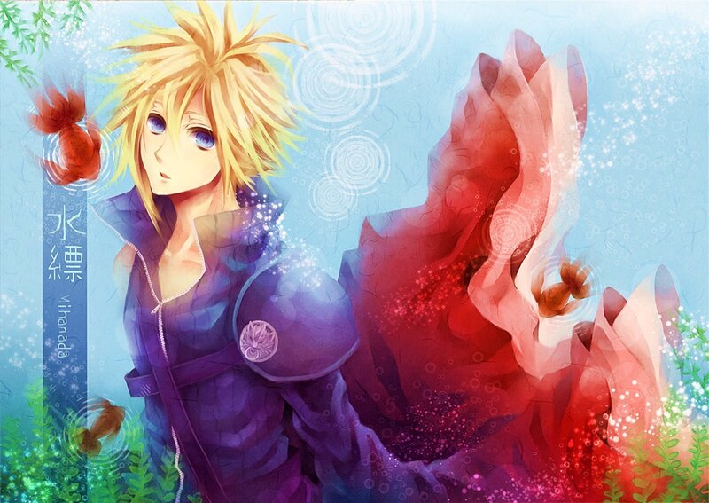 Blonde Anime Character — Blue, Serene