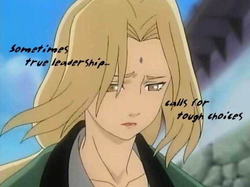 Blonde Anime Character — Blue, Serious