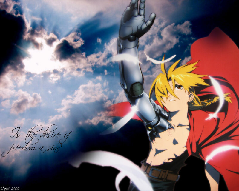 Blonde Anime Character — Blue