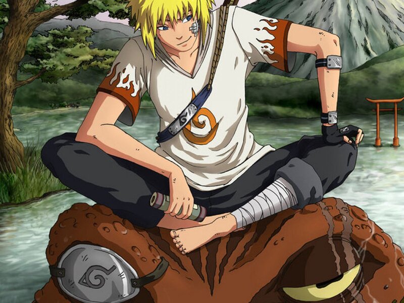 Blonde Anime Character — Brown, Calm
