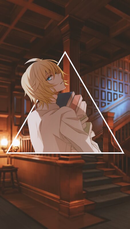 Blonde Anime Character — Brown, Dramatic, Night