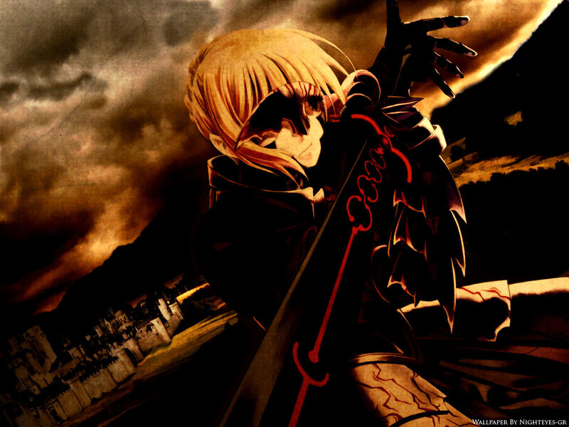 Blonde Anime Character — Brown, Dramatic