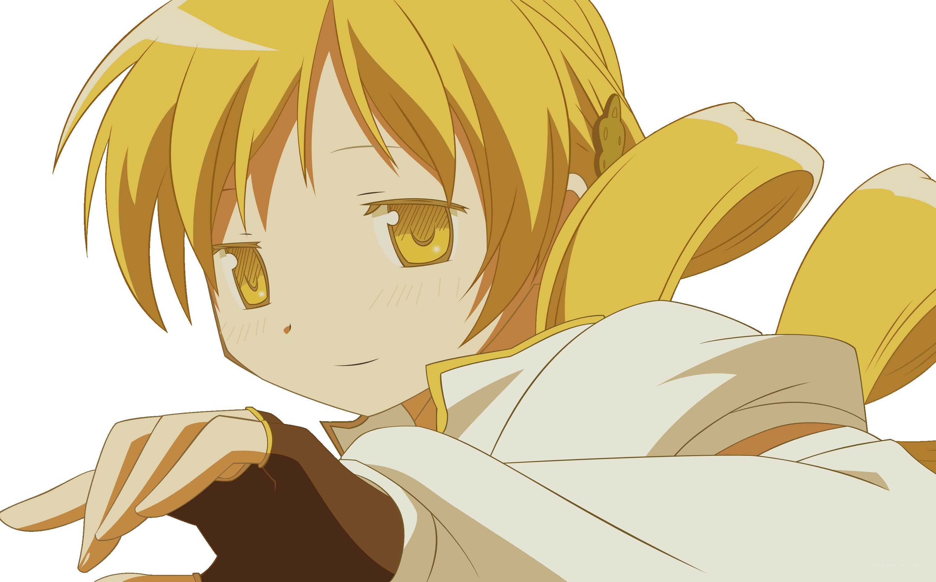 blonde anime character close-up