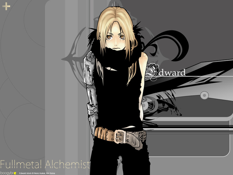 Blonde Anime Character — Gray, Serious