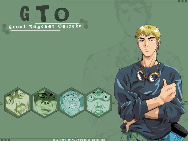 Blonde Anime Character — Green, Confident