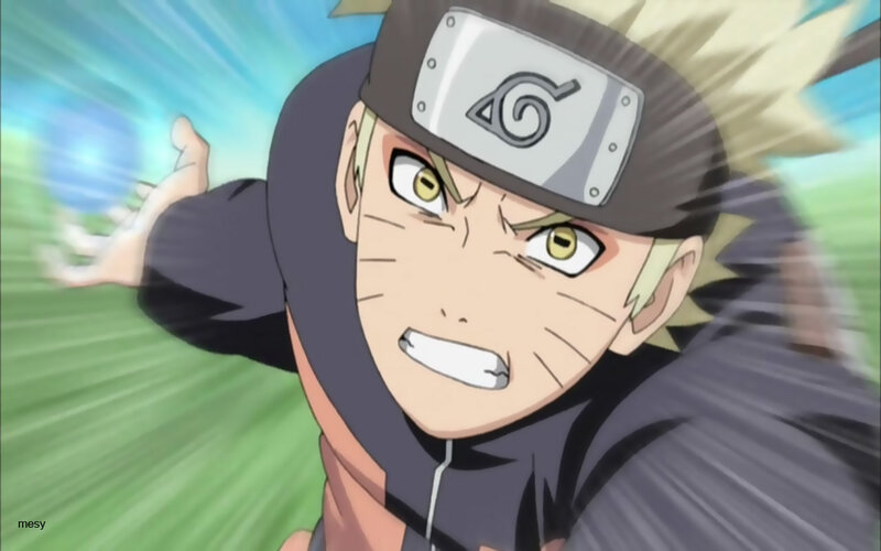 Blonde Anime Character — Green, Intense, Headband