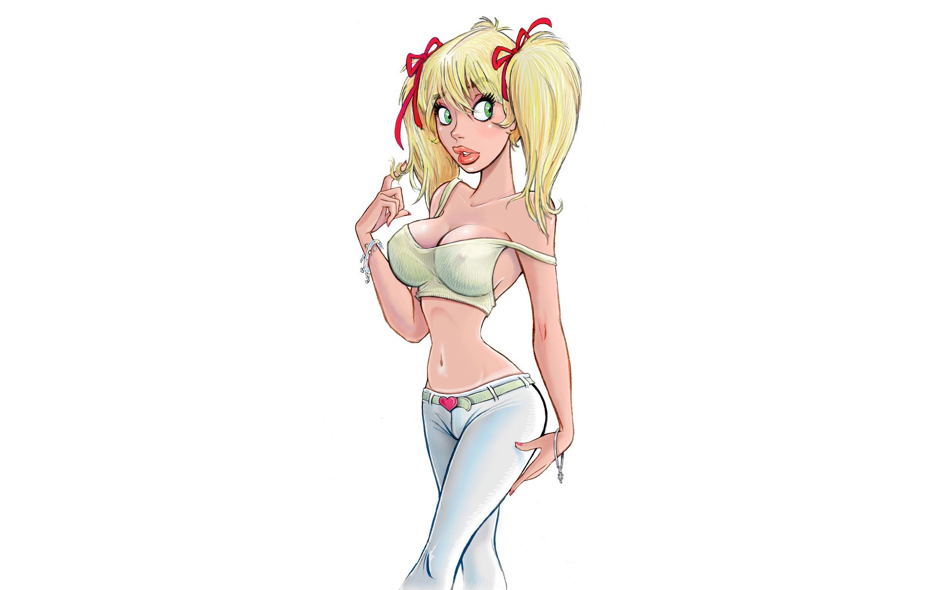 blonde anime character illustration