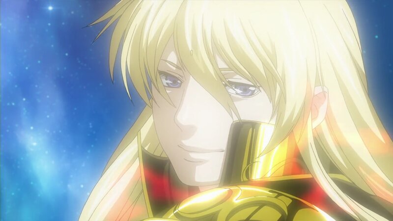 blonde anime character in golden armor