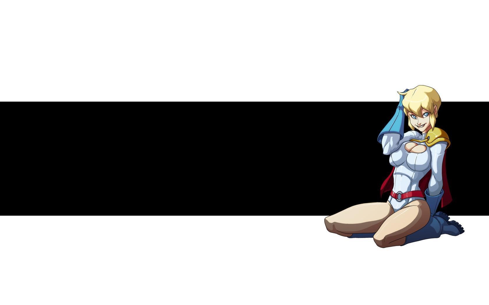 blonde anime character kneeling