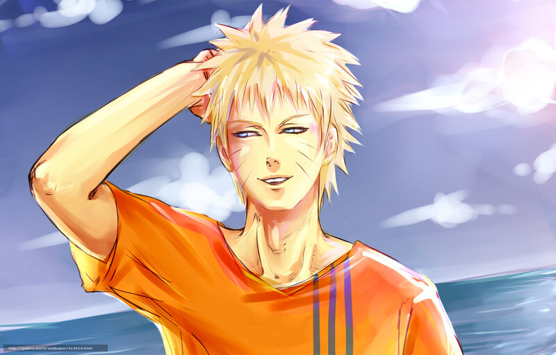 Blonde Anime Character — Orange, Calm, Afternoon