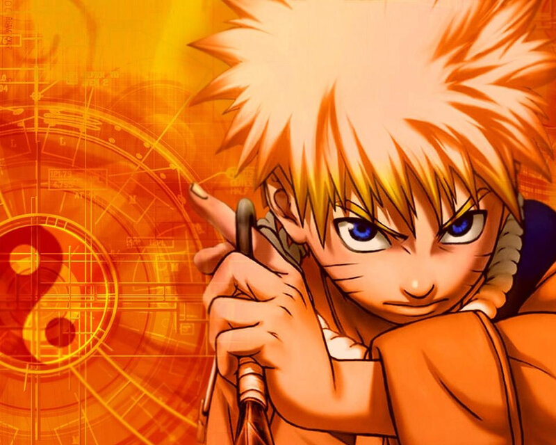 Blonde Anime Character — Orange, Determined