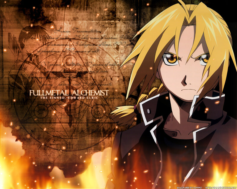 Blonde Anime Character — Orange, Dramatic, Fire