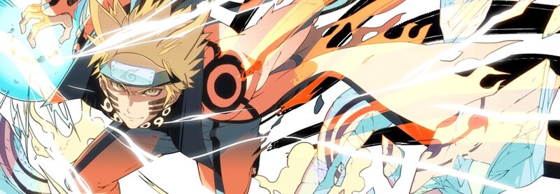 Blonde Anime Character — Orange, Dynamic, Intense