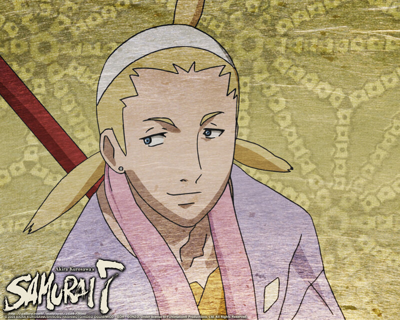 Blonde Anime Character — Purple, Calm, Sword
