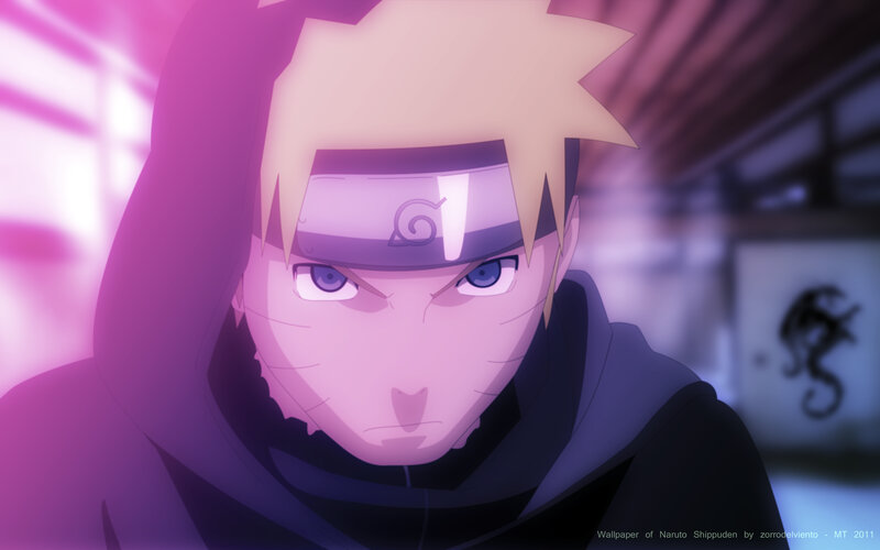 Blonde Anime Character — Purple, Dramatic, Headband
