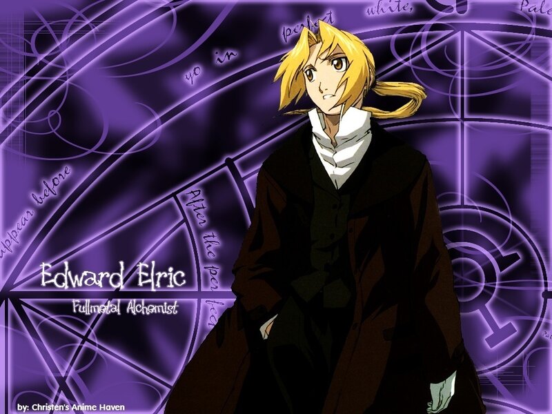 Blonde Anime Character — Purple