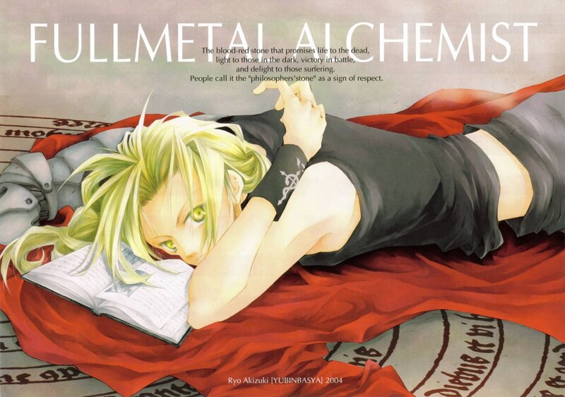 Blonde Anime Character — Red, Dramatic, Manga, Book
