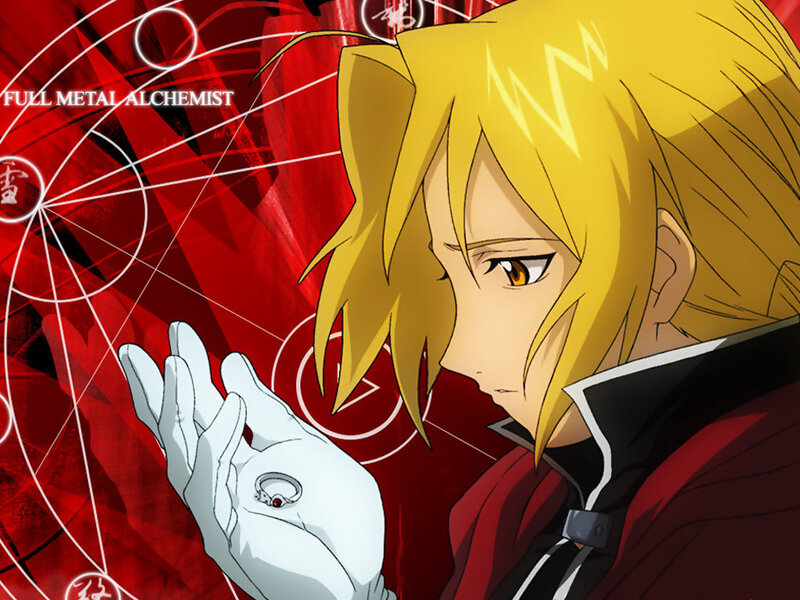 Blonde Anime Character — Red, Dramatic, Ring