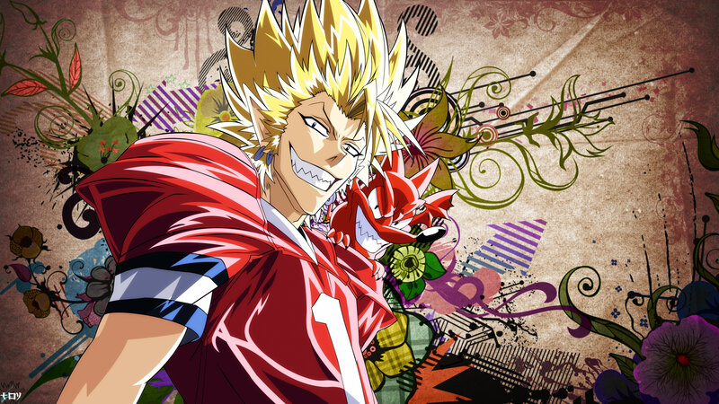 Blonde Anime Character — Red, Energetic