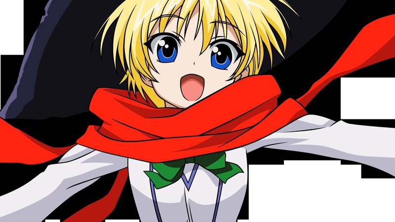 Blonde Anime Character — Red, Surprised