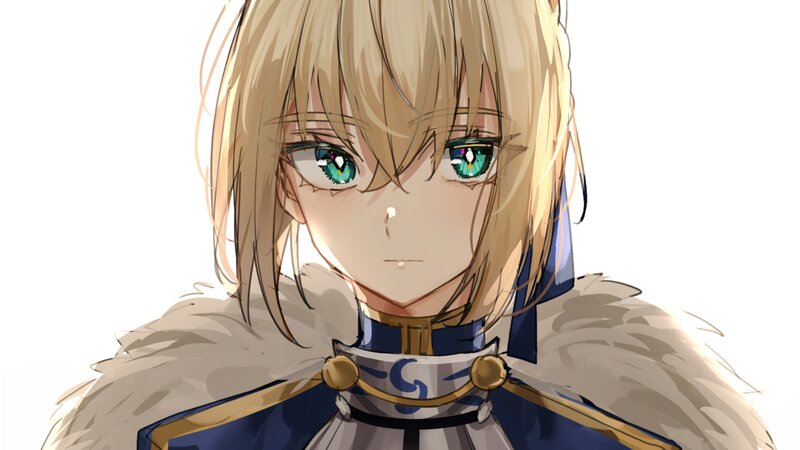 Blonde Anime Character — Serious