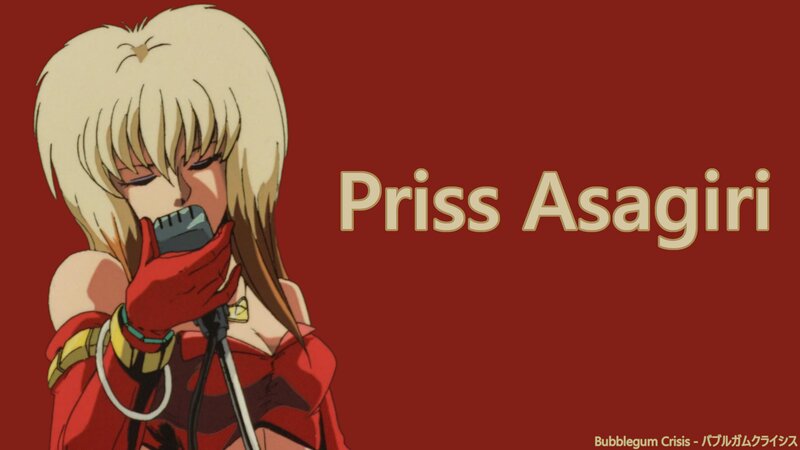 Blonde Anime Character Singing — Red