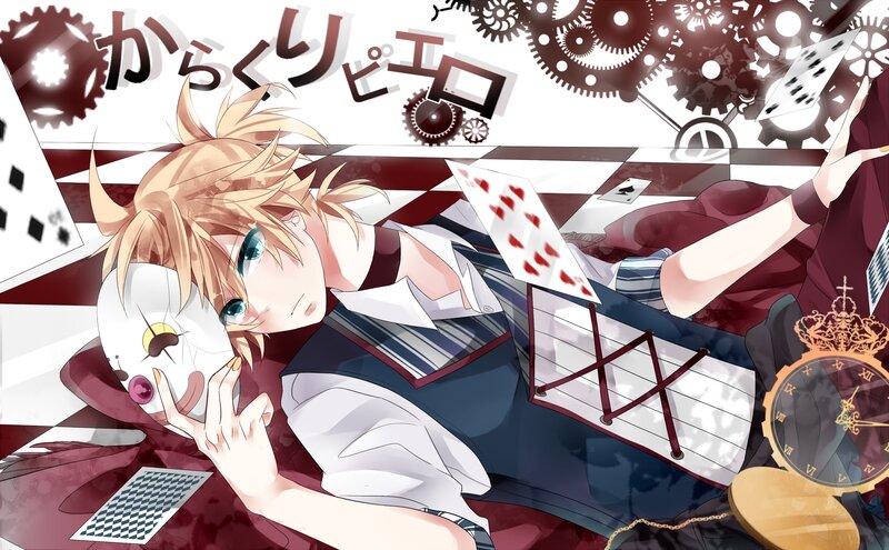 Blonde Anime Character — White, Chaotic