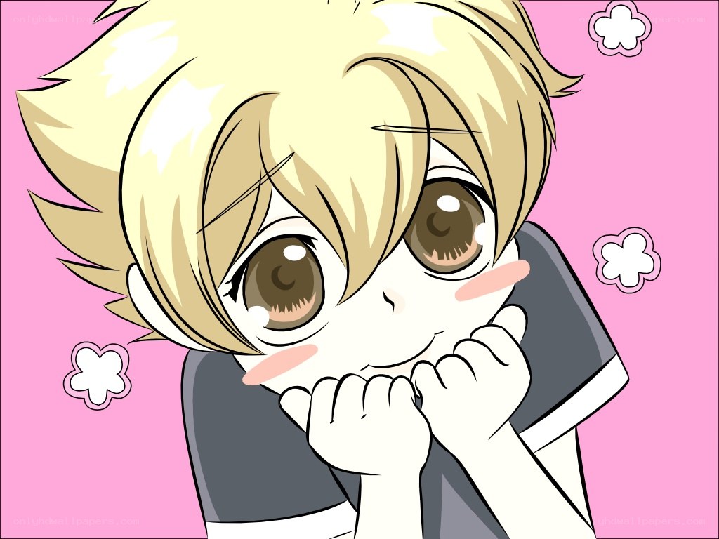 blonde anime character with big eyes