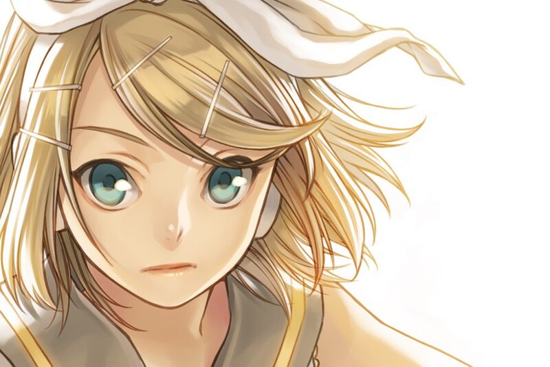 blonde anime character with blue eyes