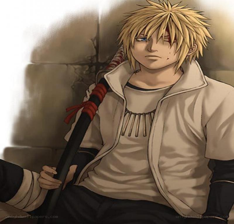 blonde anime character with sword
