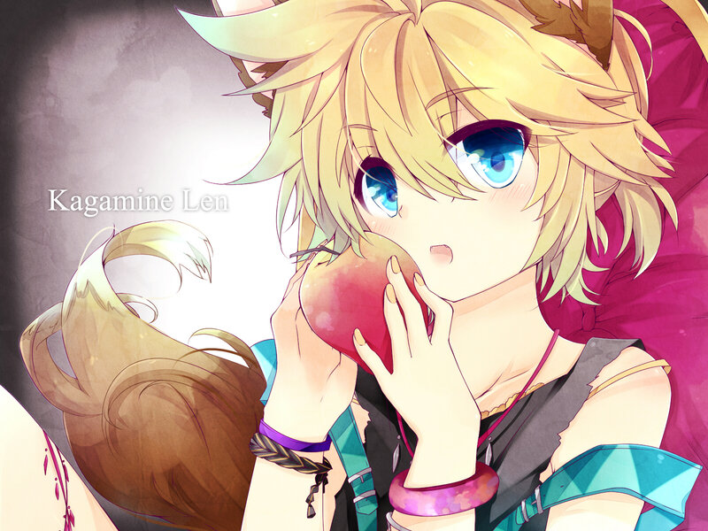 Blonde Anime Character — Yellow, Calm, Apple