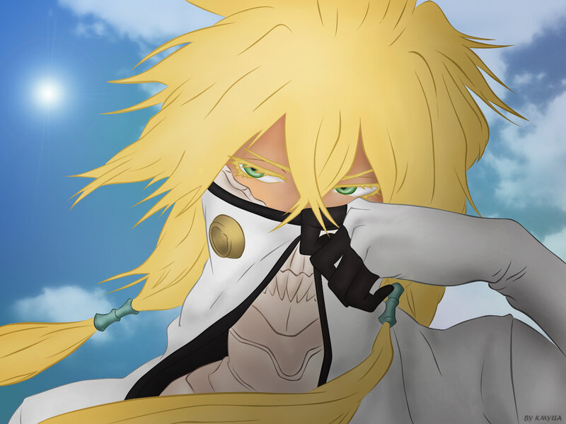 Blonde Anime Character — Yellow, Dramatic, Afternoon