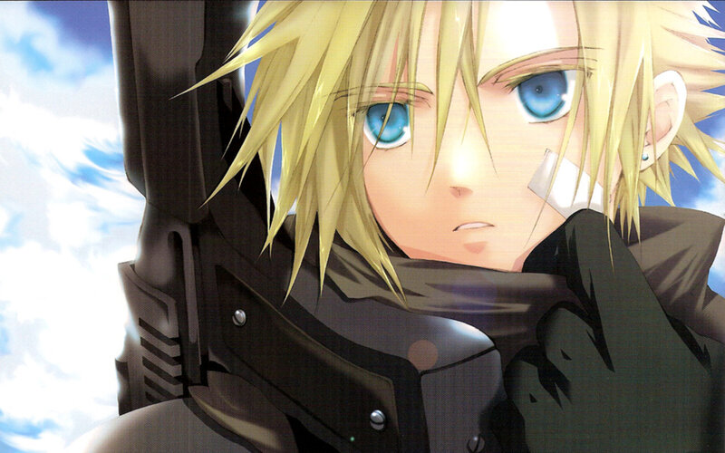 Blonde Anime Character — Yellow, Dramatic, Blue Eyes
