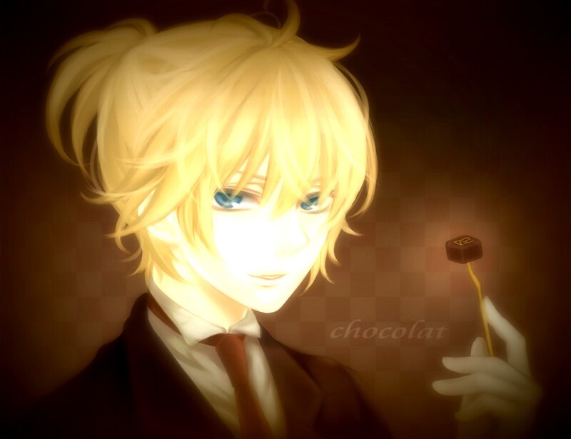 Blonde Anime Character — Yellow, Dramatic, Digital Art