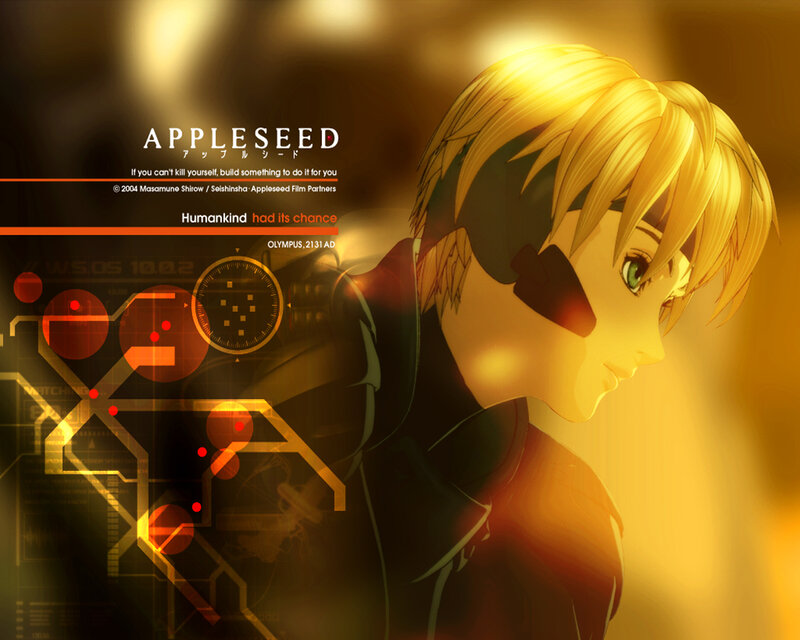 Blonde Anime Character — Yellow, Dramatic, Digital Interface, Text Overlay