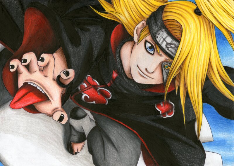 Blonde Anime Character — Yellow, Dramatic, Manga, Red Cloak