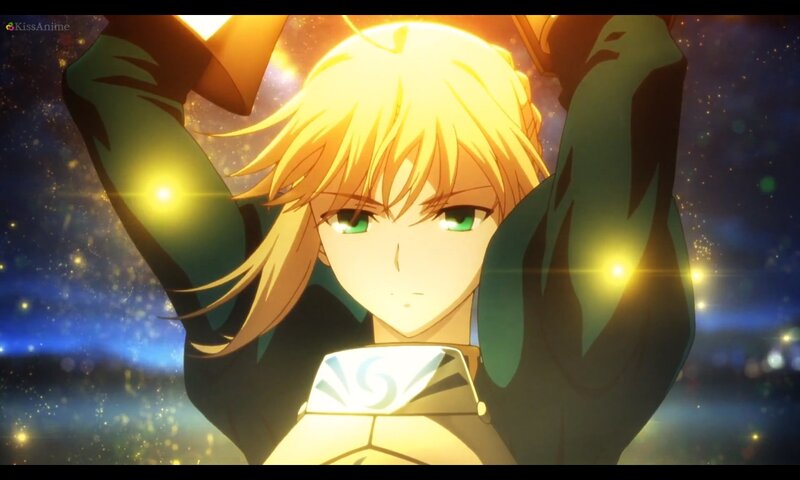 Blonde Anime Character — Yellow, Dramatic, Night, Green Eyes, Glowing Hands